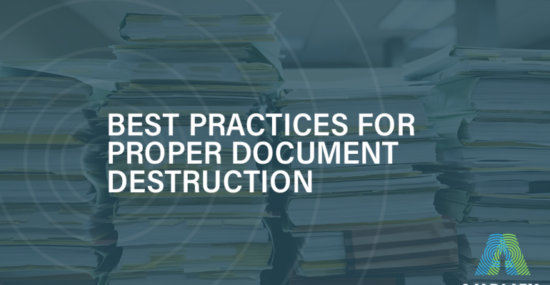 Best Practices For Proper Document Destruction