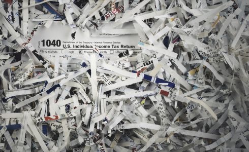 Shredding for tax season