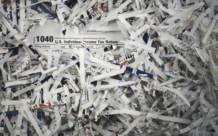 Shredding for tax season